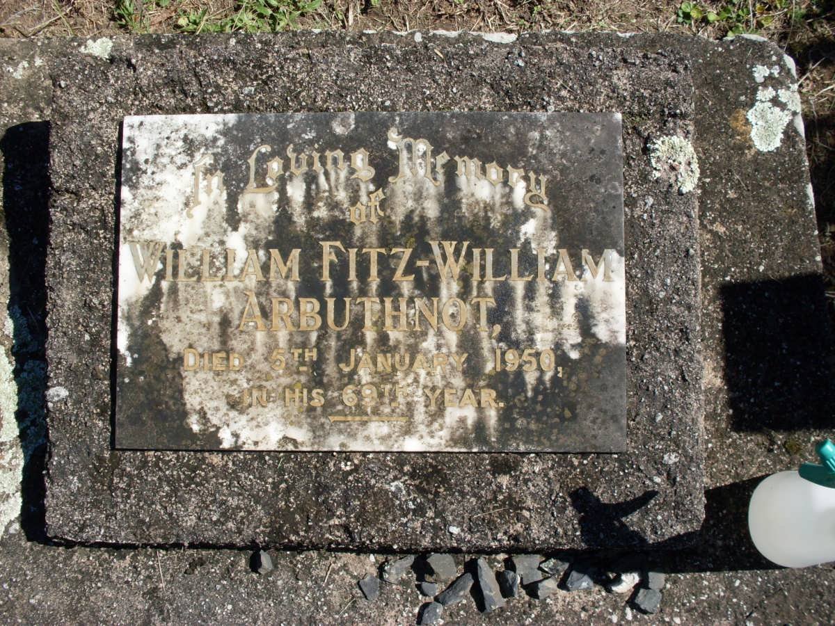 ARBUTHNOT William Fitz-William -1950