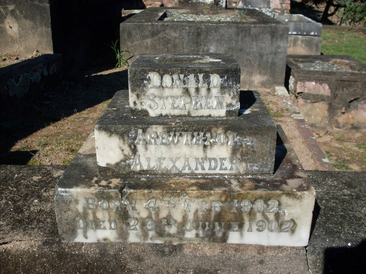 ALEXANDER Donald Stephen Arbuthnot 1902-1902