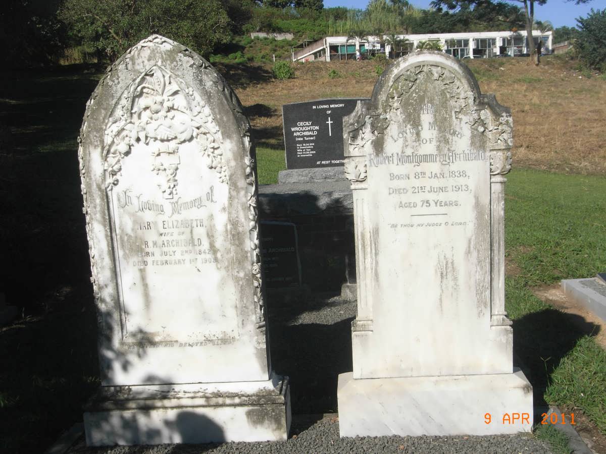 ARCHIBALD Robert Montgommery 1838-1913 &amp; Mary Elizabeth 1842-1903