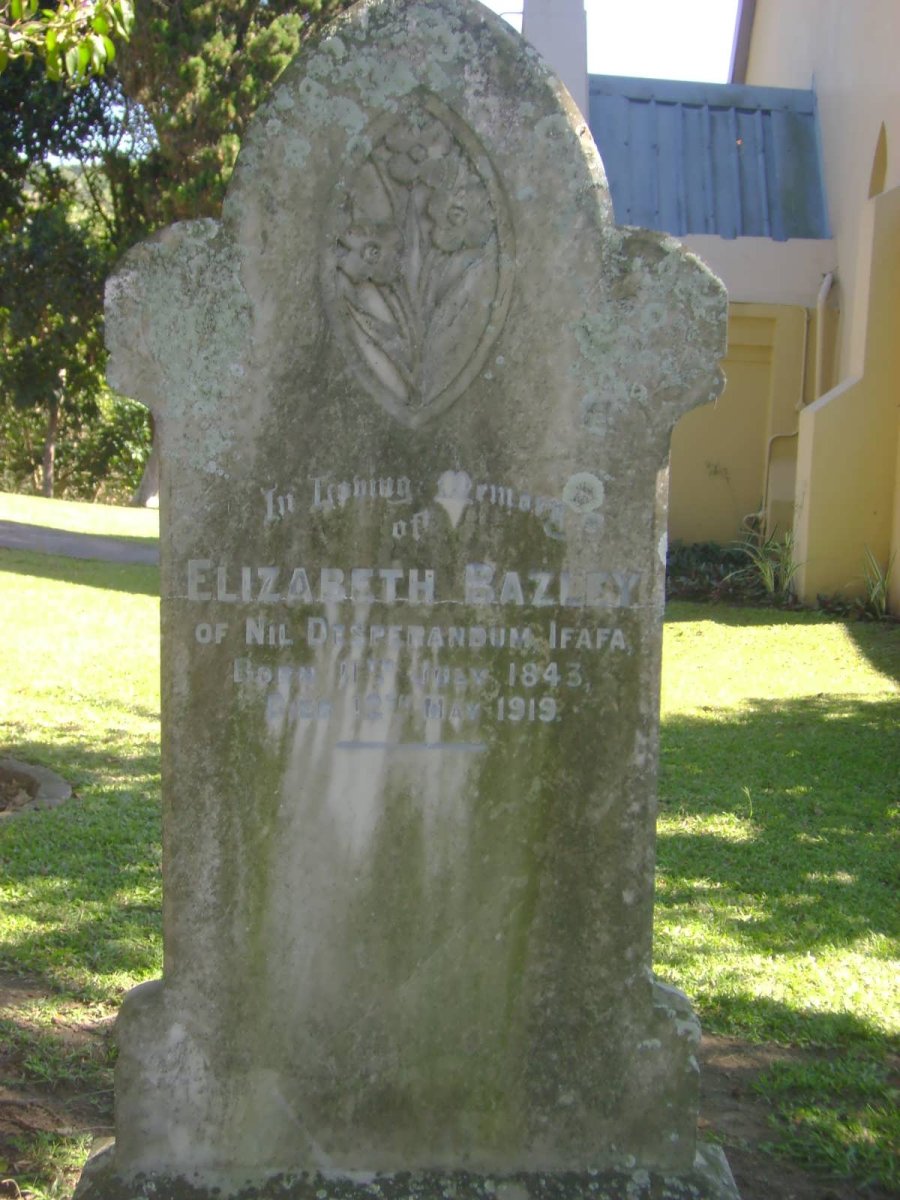 BAZLEY Elizabeth 1843-1919