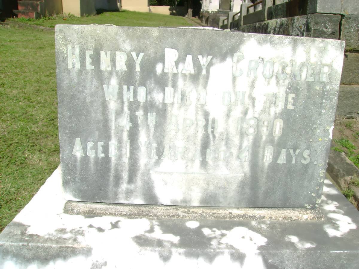 CROCKER Henry Ray -1890