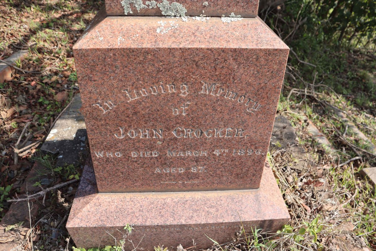 CROCKER John -1896