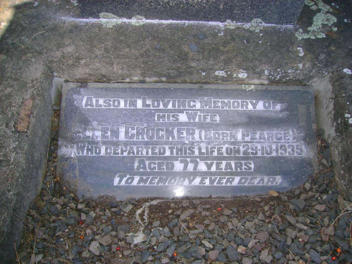 CROCKER Thomas S. -1900 &amp; Ellen PEARCE -1935