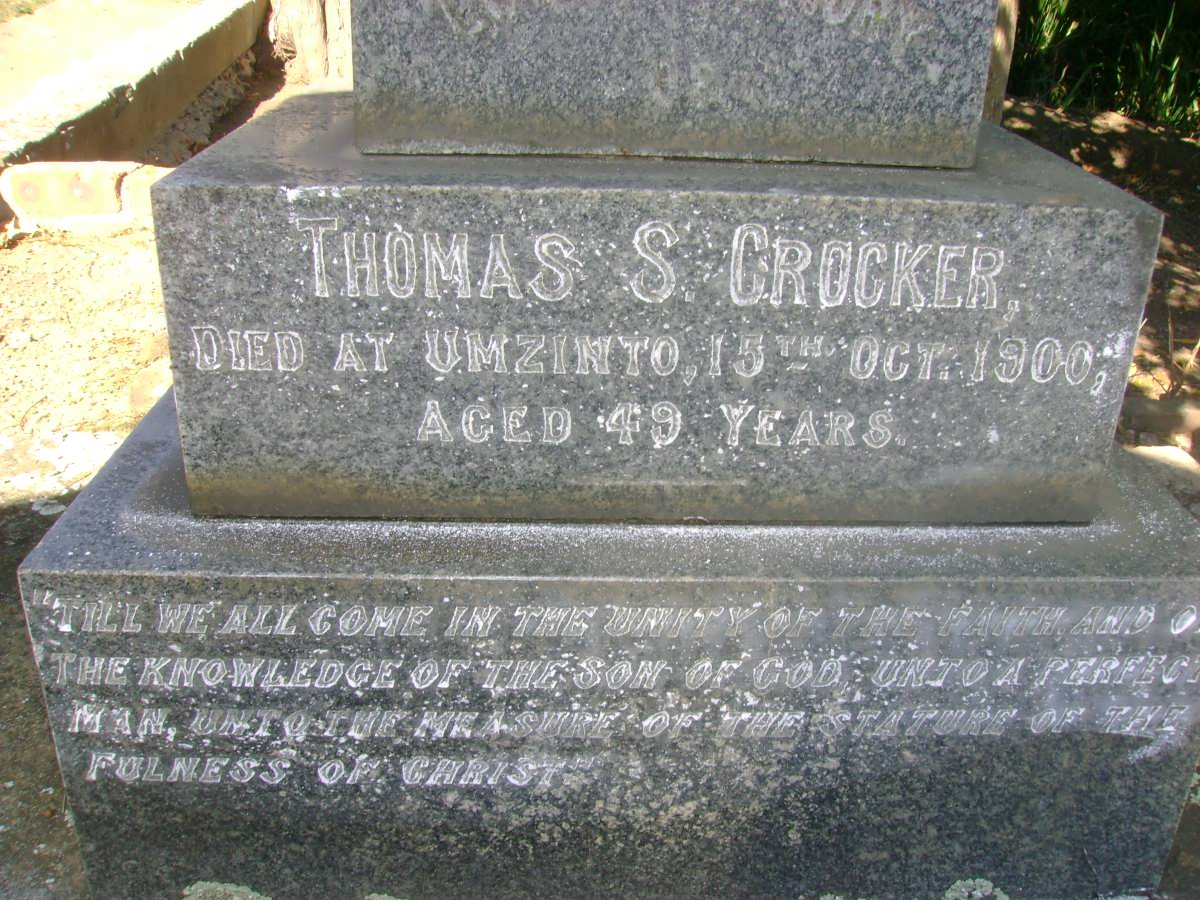 CROCKER Thomas S. -1900 &amp; Ellen PEARCE -1935
