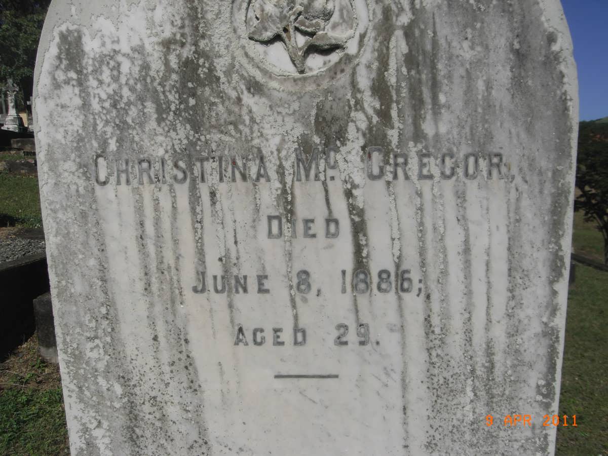 GREGOR Christina M. -1886