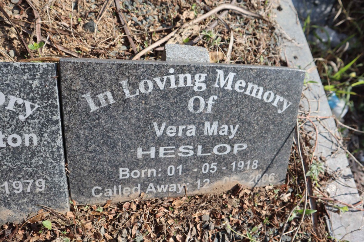 HESLOP Vera May 1918-2006