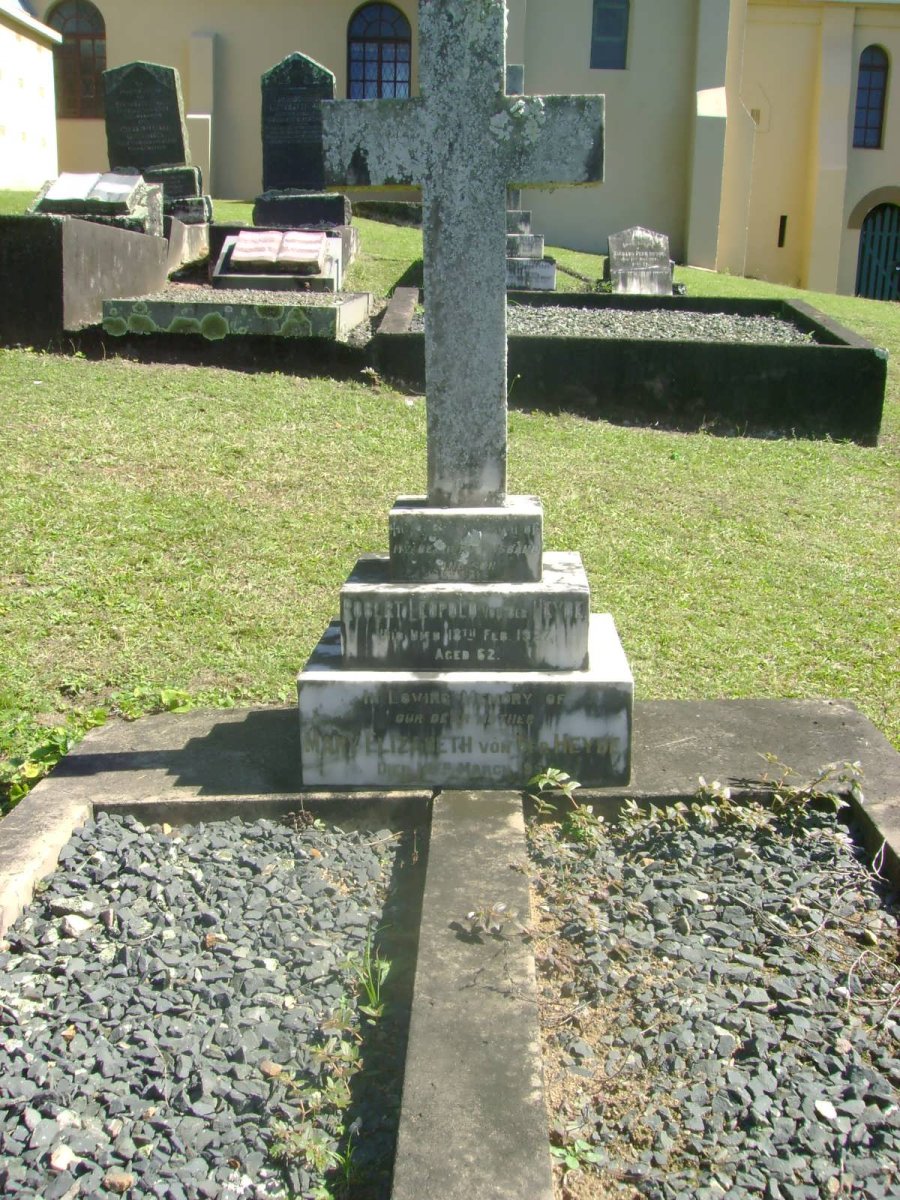 HEYDE Robert Leopold, von der -1927 &amp; Mary Elizabeth -1954  