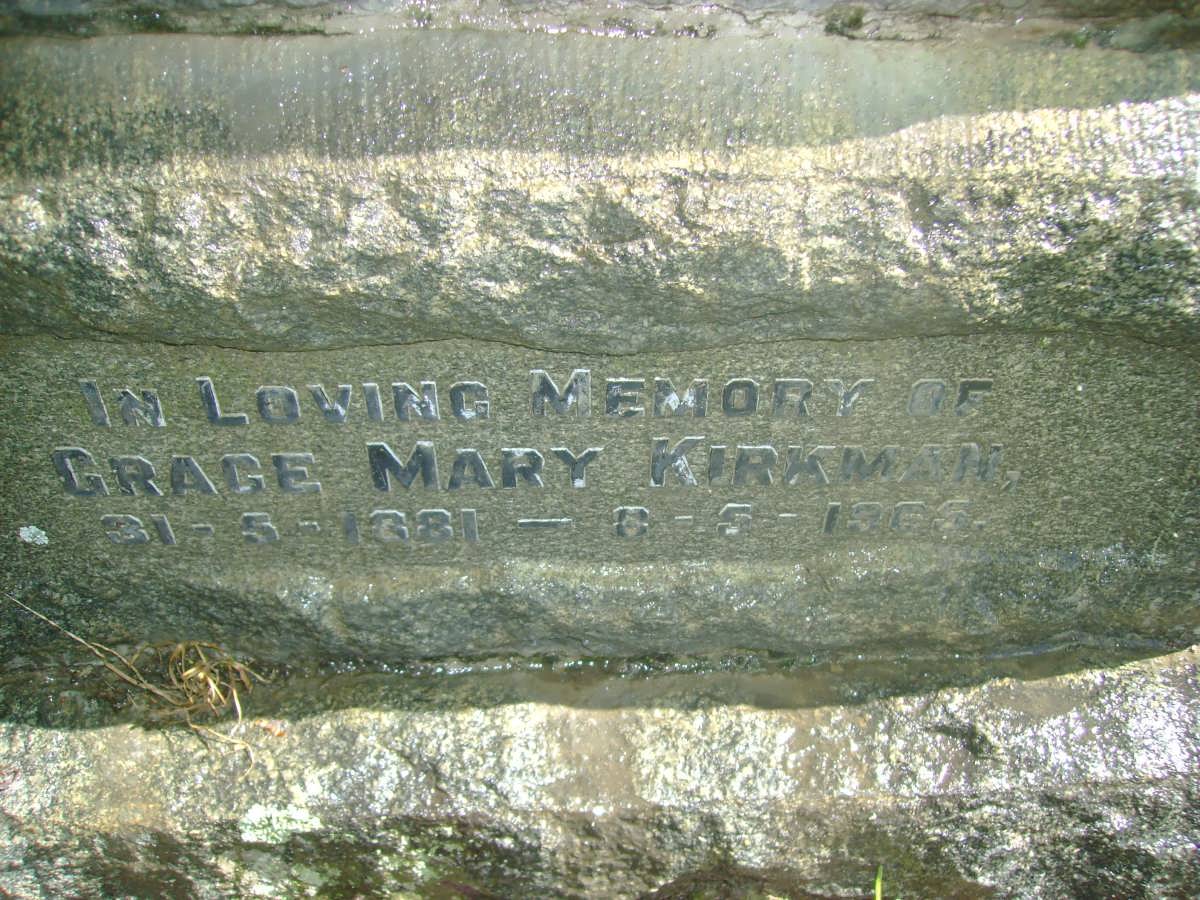 KIRKMAN John -1922 :: KIRKMAN John Wyndham 1877-19?? :: KIRKMAN Grace Mary 1881-1965