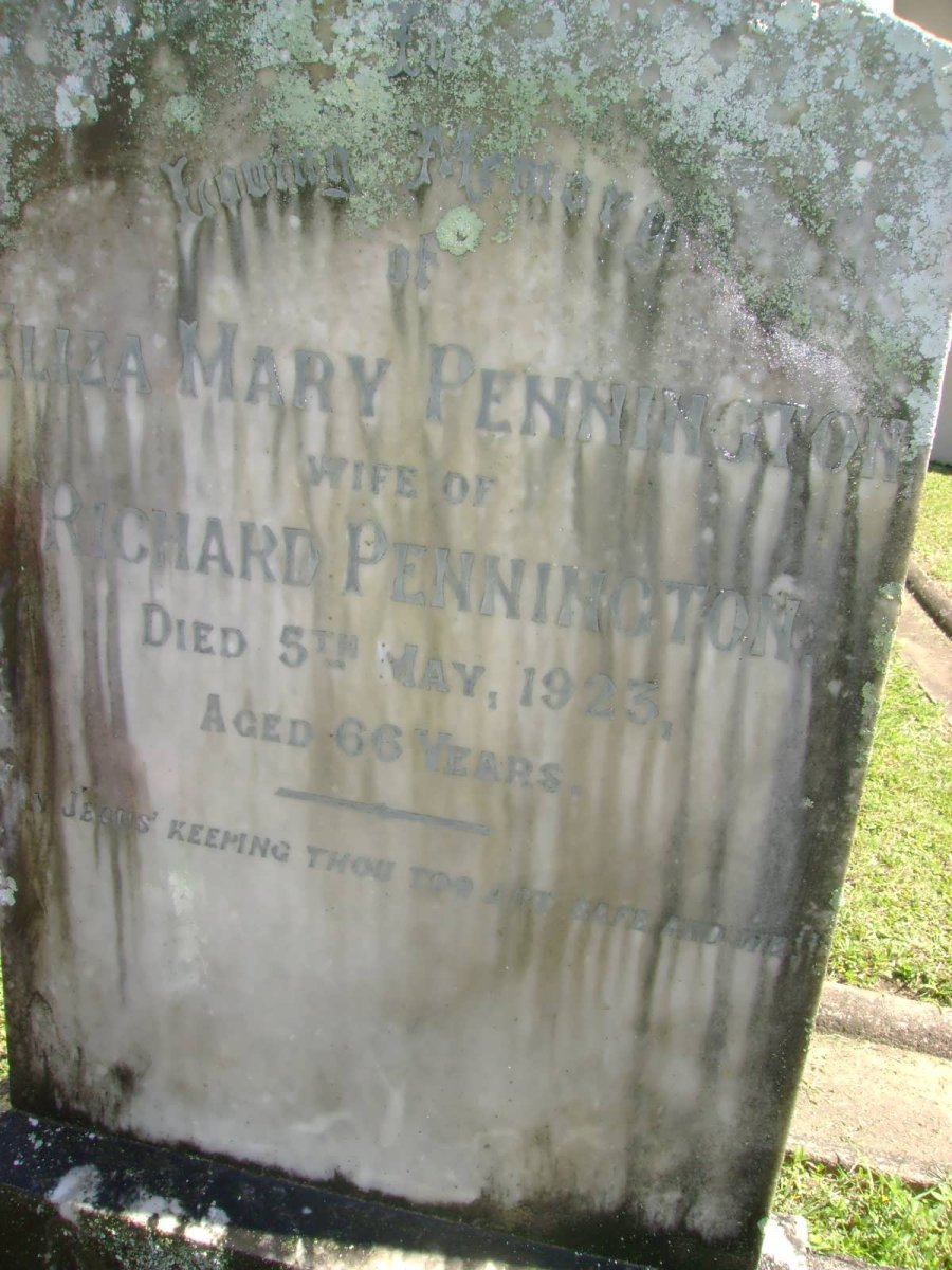 PENNINGTON Eliza Mary -1923