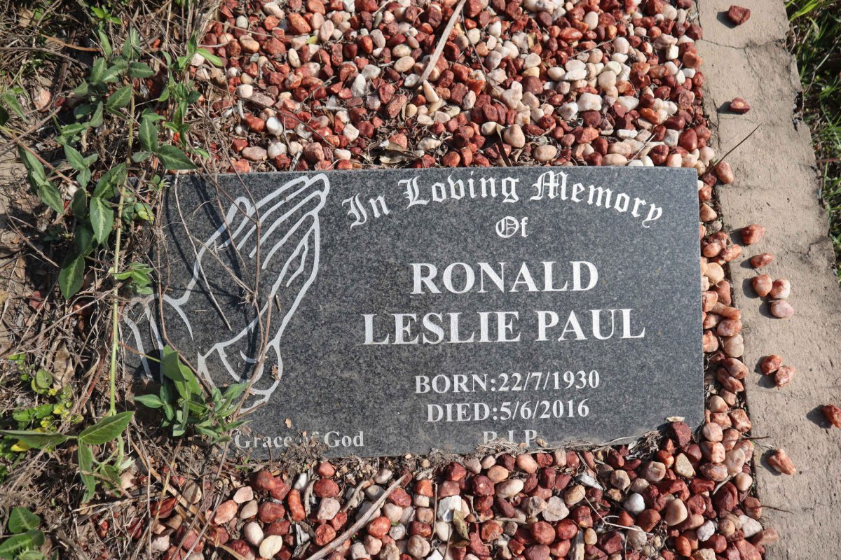 PAUL Ronald Leslie 1930-2016