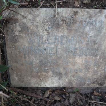 PEDDIE Alfred Ernest -1954 & Willhemina -1952 _1