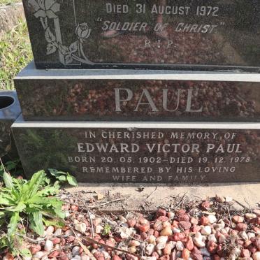 PAUL Edward Victor 1902-1978