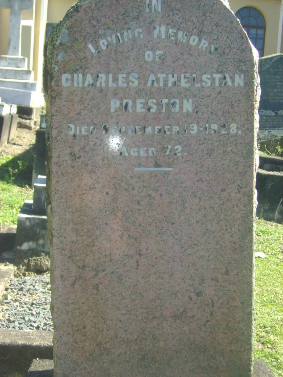 PRESTON Charles Athelstan -1928