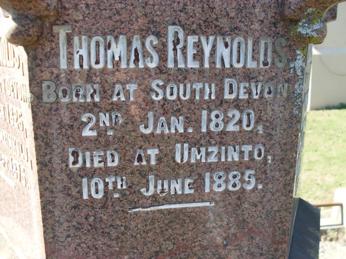 REYNOLDS Thomas 1820-1885