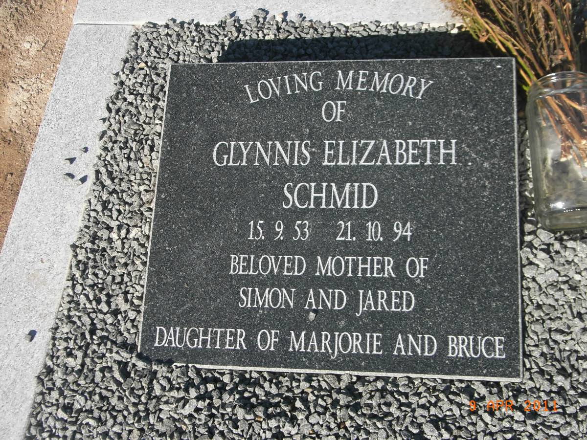 SCHMID Glynnis Elizabeth 1953-1994