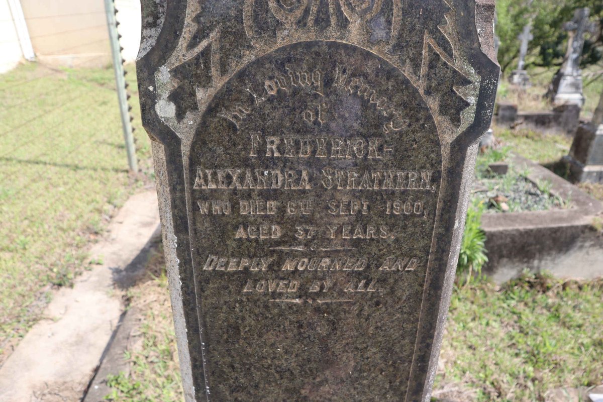 STRATHERN Frederick Alexander -1900