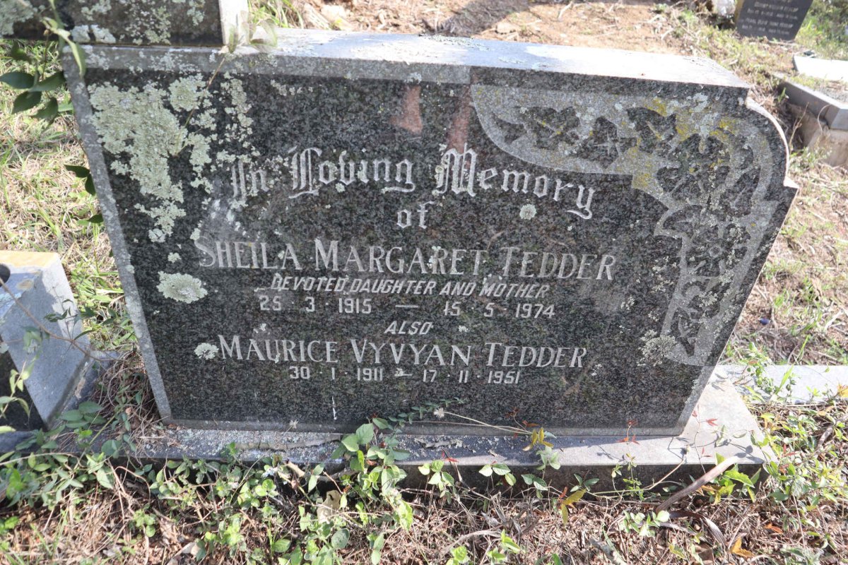 TEDDER Maurice Vyvyan 1911-1951 & Sheila Margaret 1915-1974