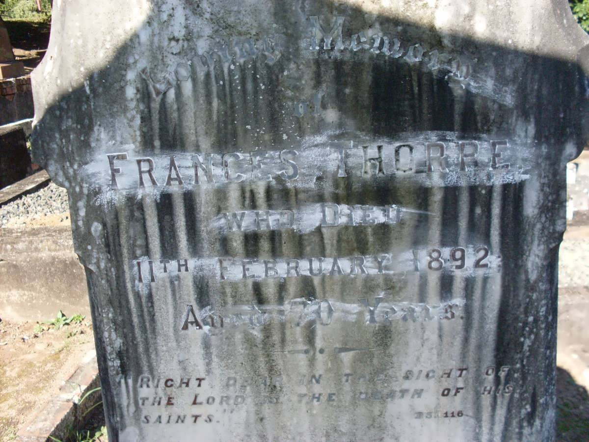 THORPE Frances -1892