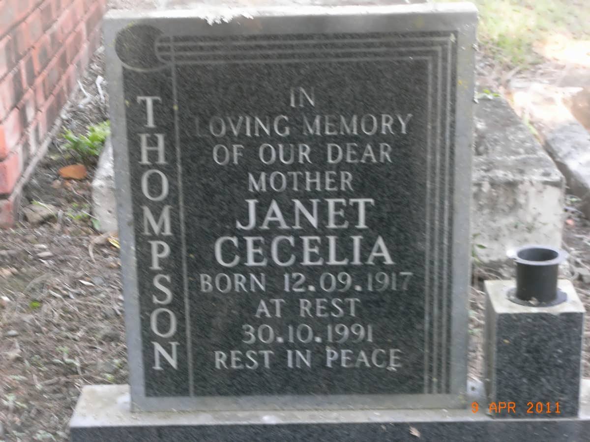 THOMPSON Janet Cecelia 1917-1991