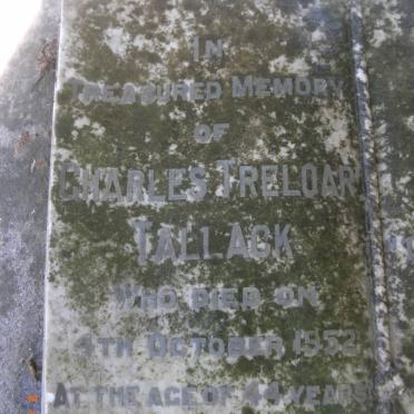 TALLACK Charles Treloar -1952