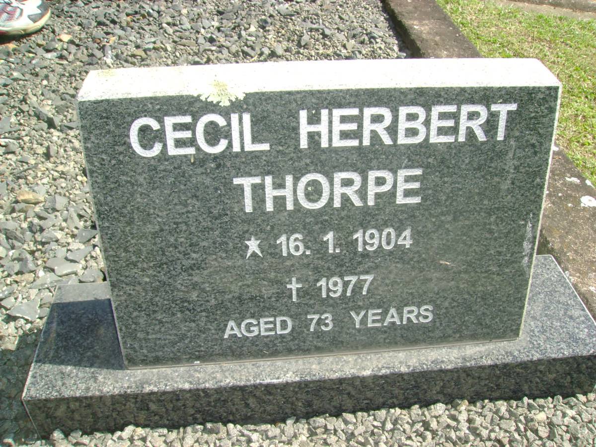 THORPE Cecil Herbert 1904-1977