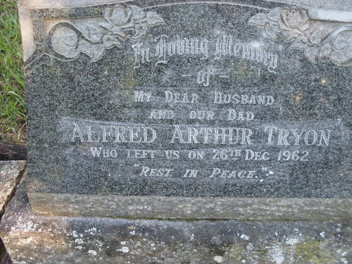 TRYON Alfred Arthur -1962