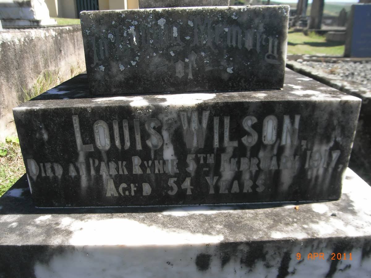 WILSON Louis -1917
