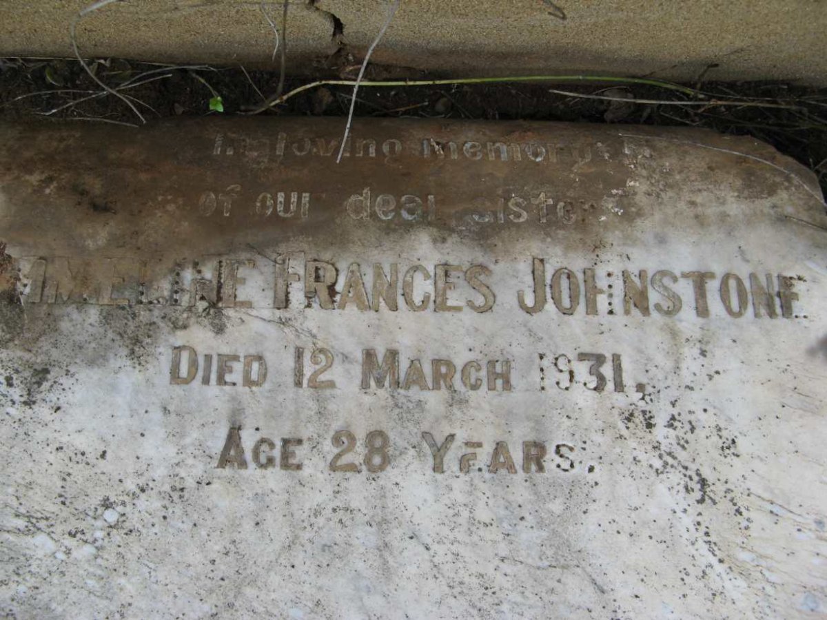 JOHNSTONE ?mmeline Frances -1931