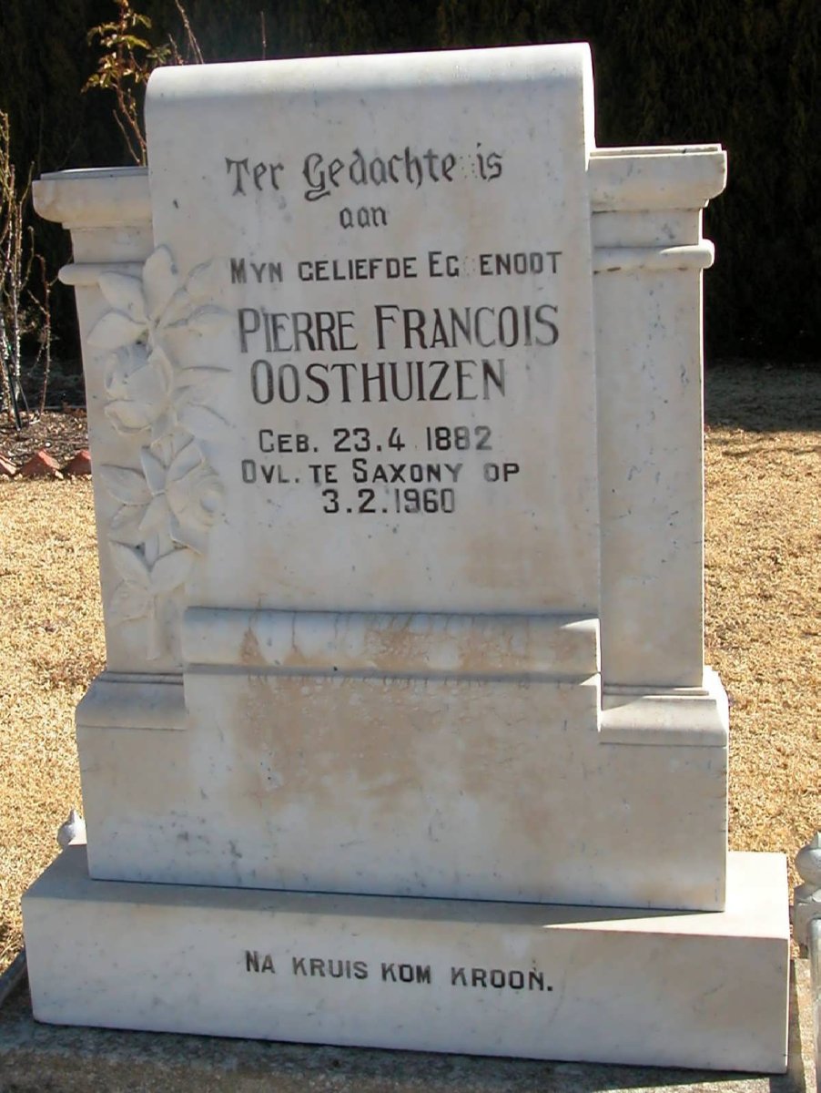 OOSTHUIZEN Pierre Francois 1882-1960