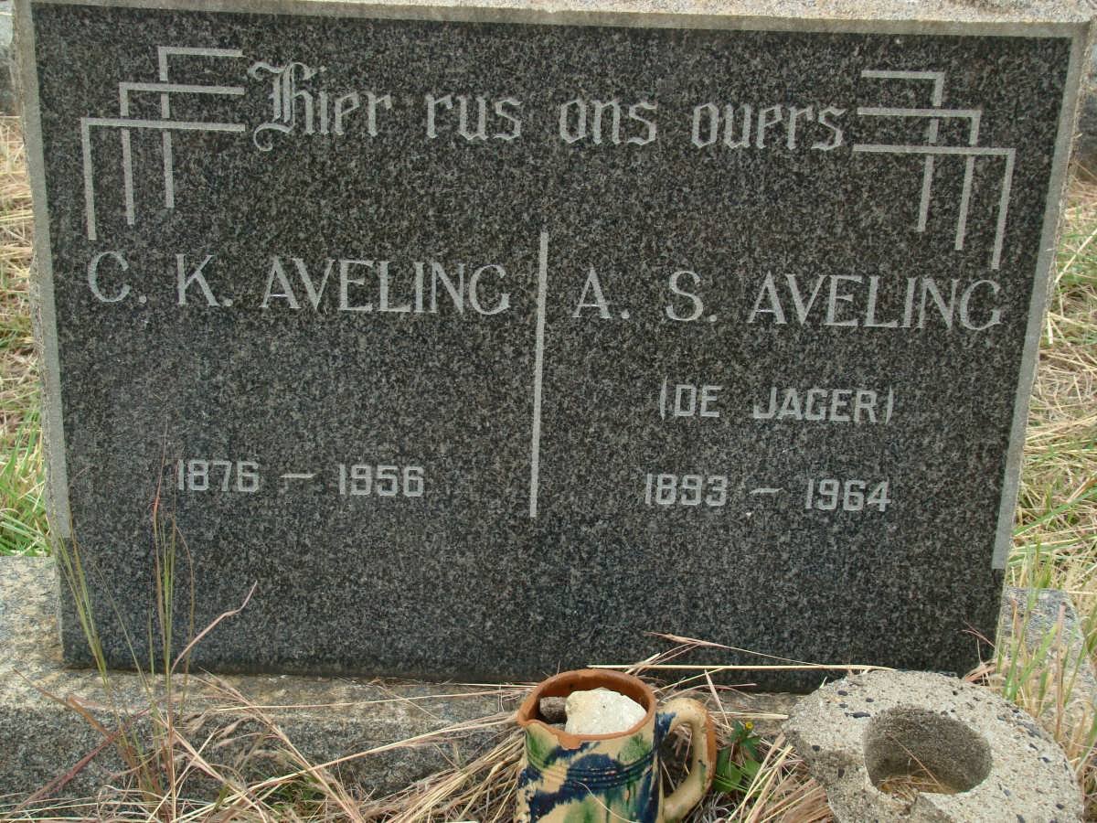 AVELING C.K. 1876-1956 &amp; A.S. DE JAGER 1893-1964