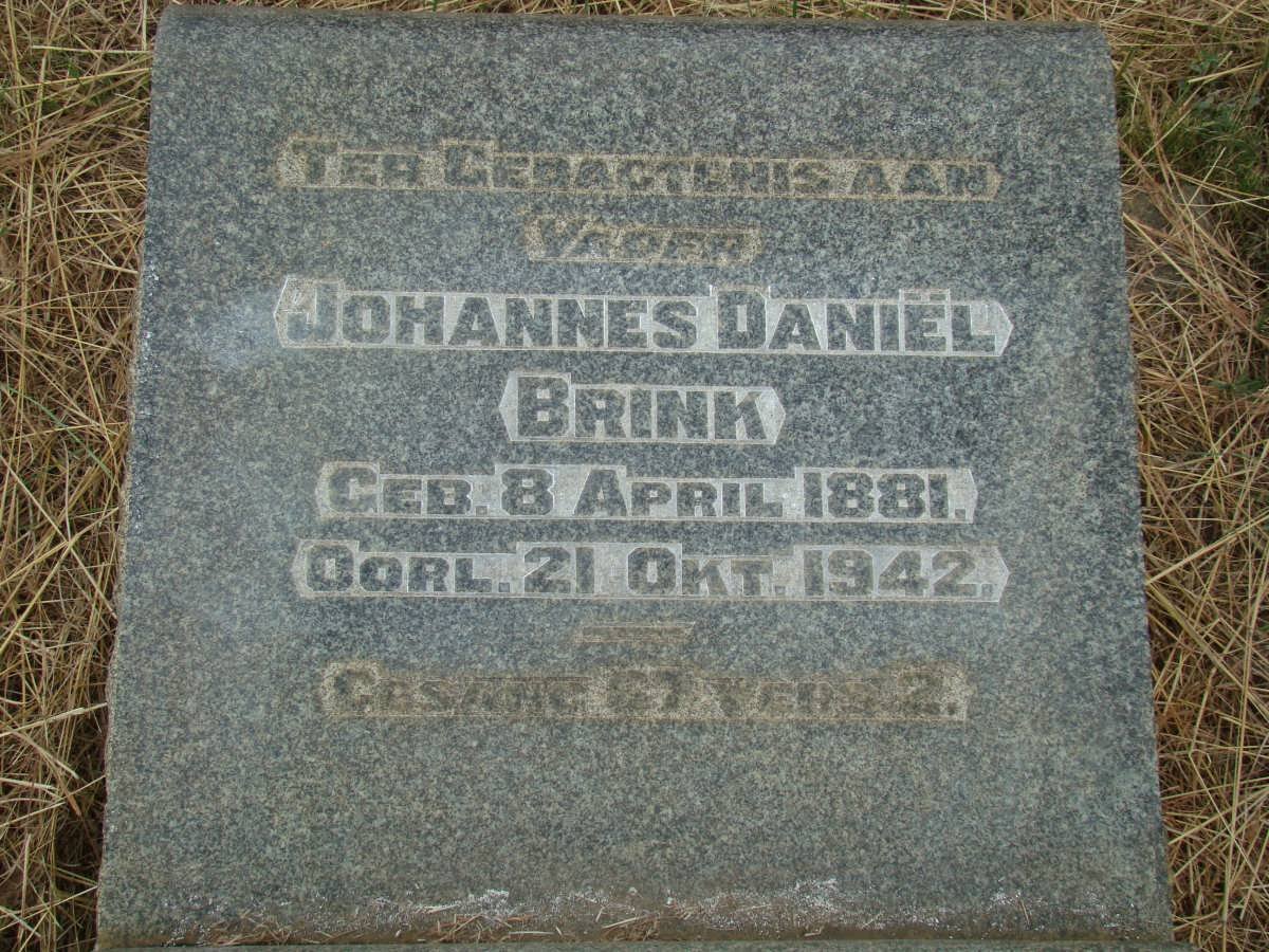 BRINK Johannes Daniël 1881-1942