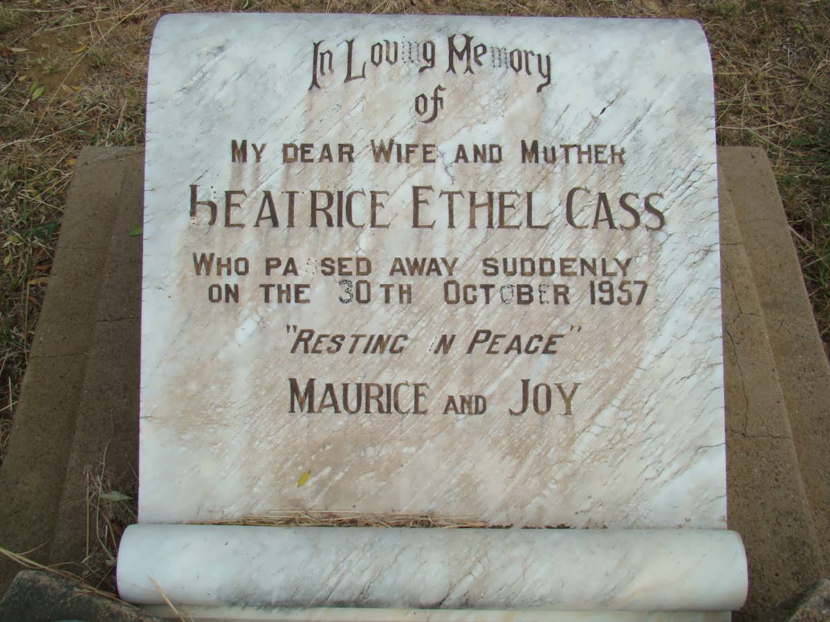 CASS Beatrice Ethel -1957