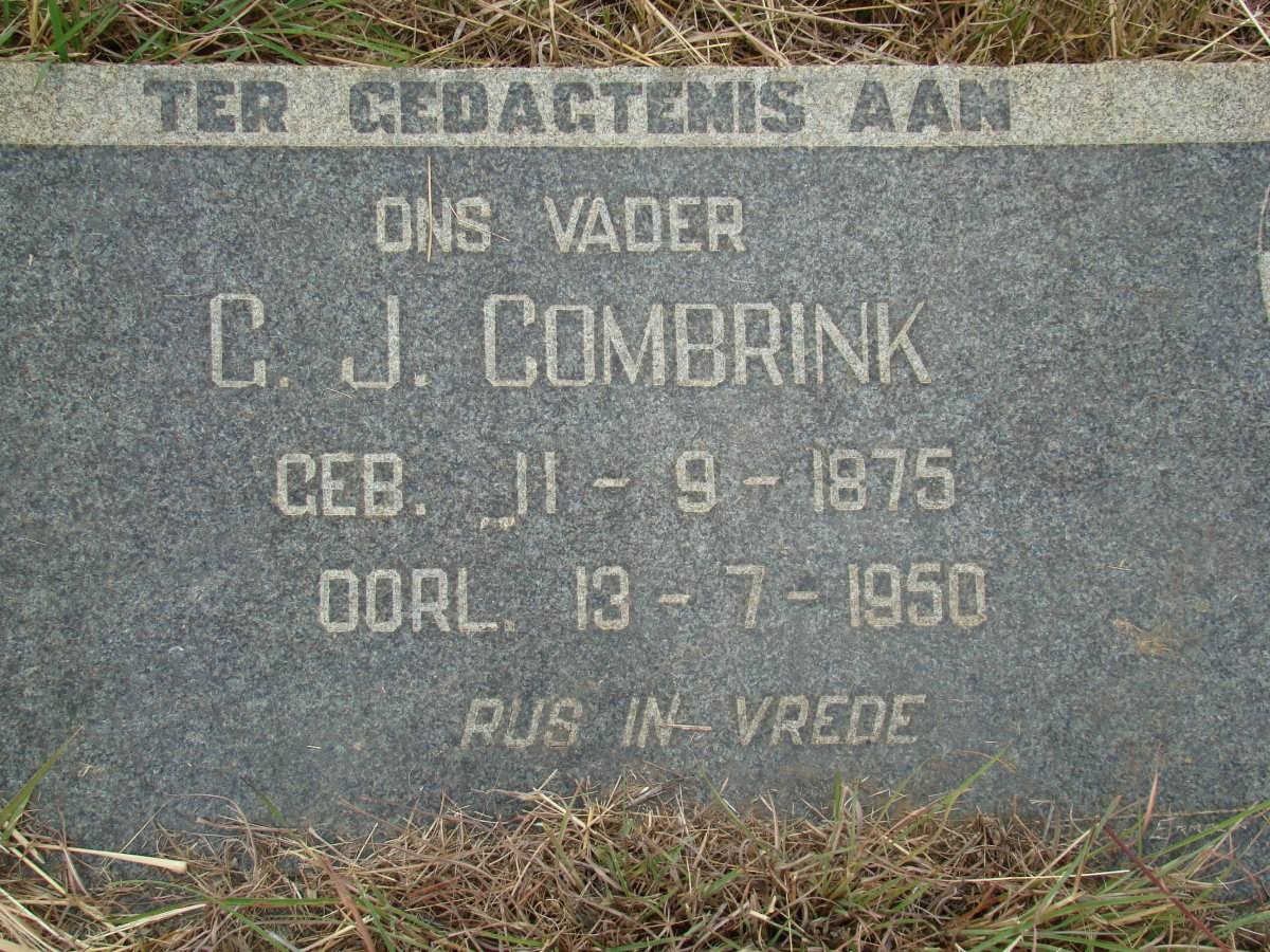 COMBRINK C.J. 1875-1950