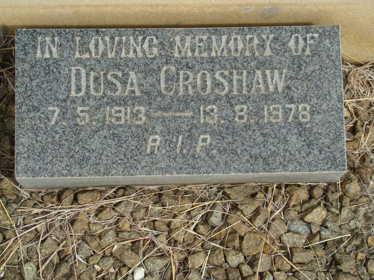 CROSHAW Dusa 1913-1978