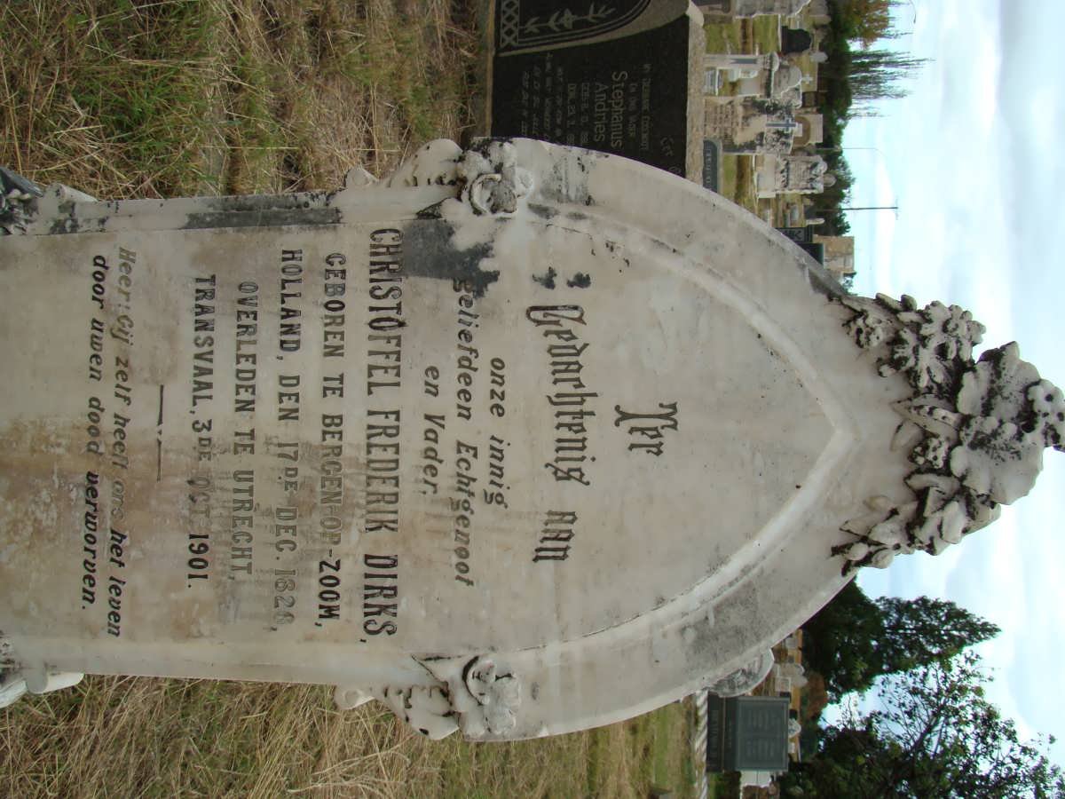 DIRKS Christoffel Frederik 182?-1901