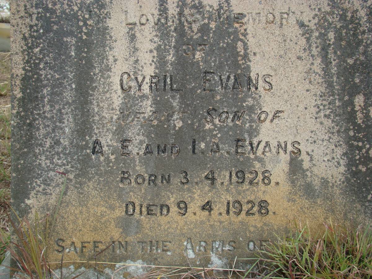 EVANS Cyril 1928-1928