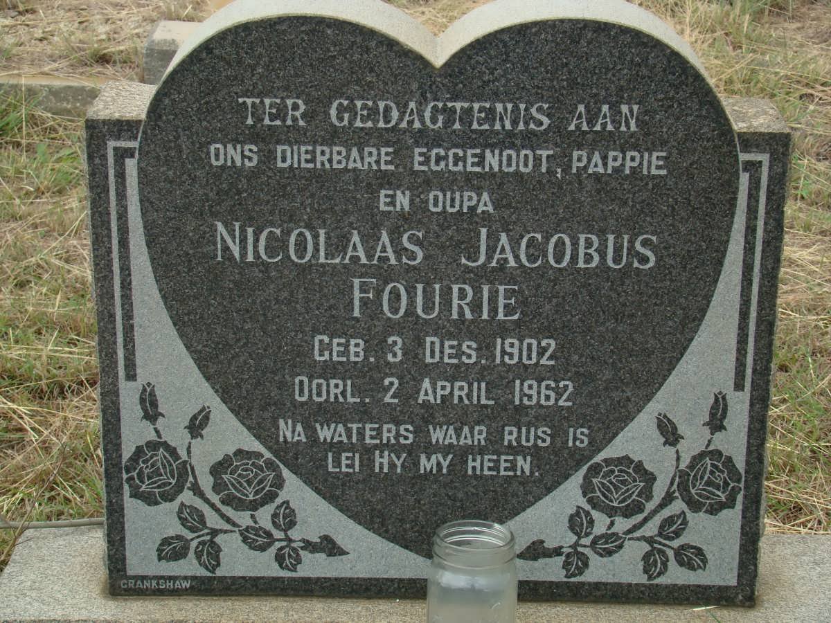 FOURIE Nicolaas Jacobus 1902-1962