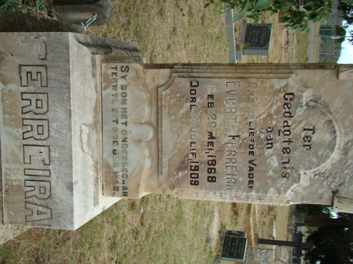 FERREIRA Evert F. 1868-1909