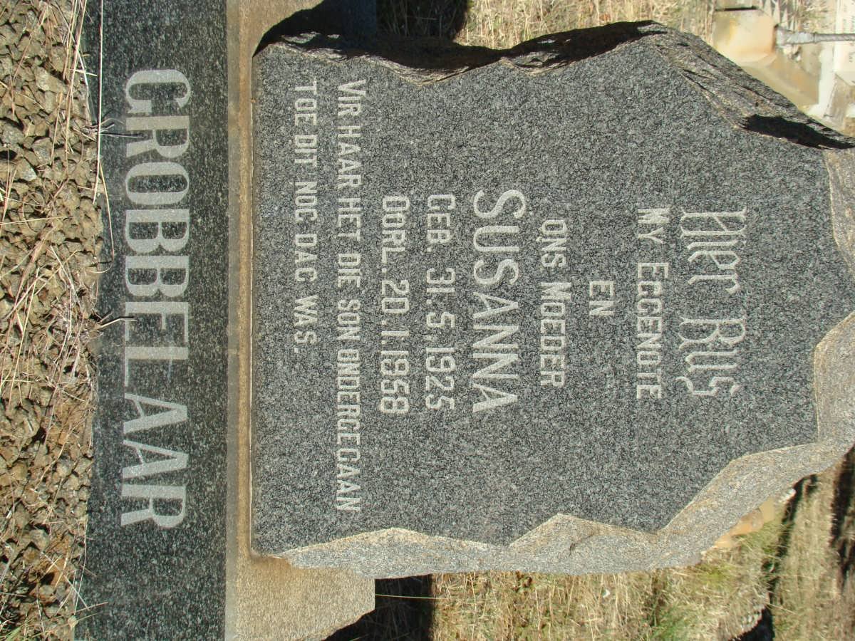 GROBBELAAR Susanna 1925-1958