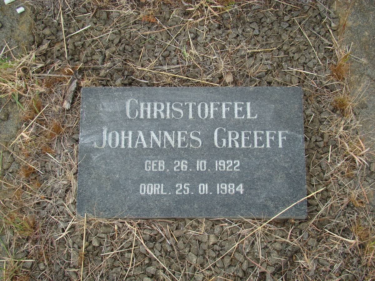 GREEFF Christoffel Johannes 1922-1984