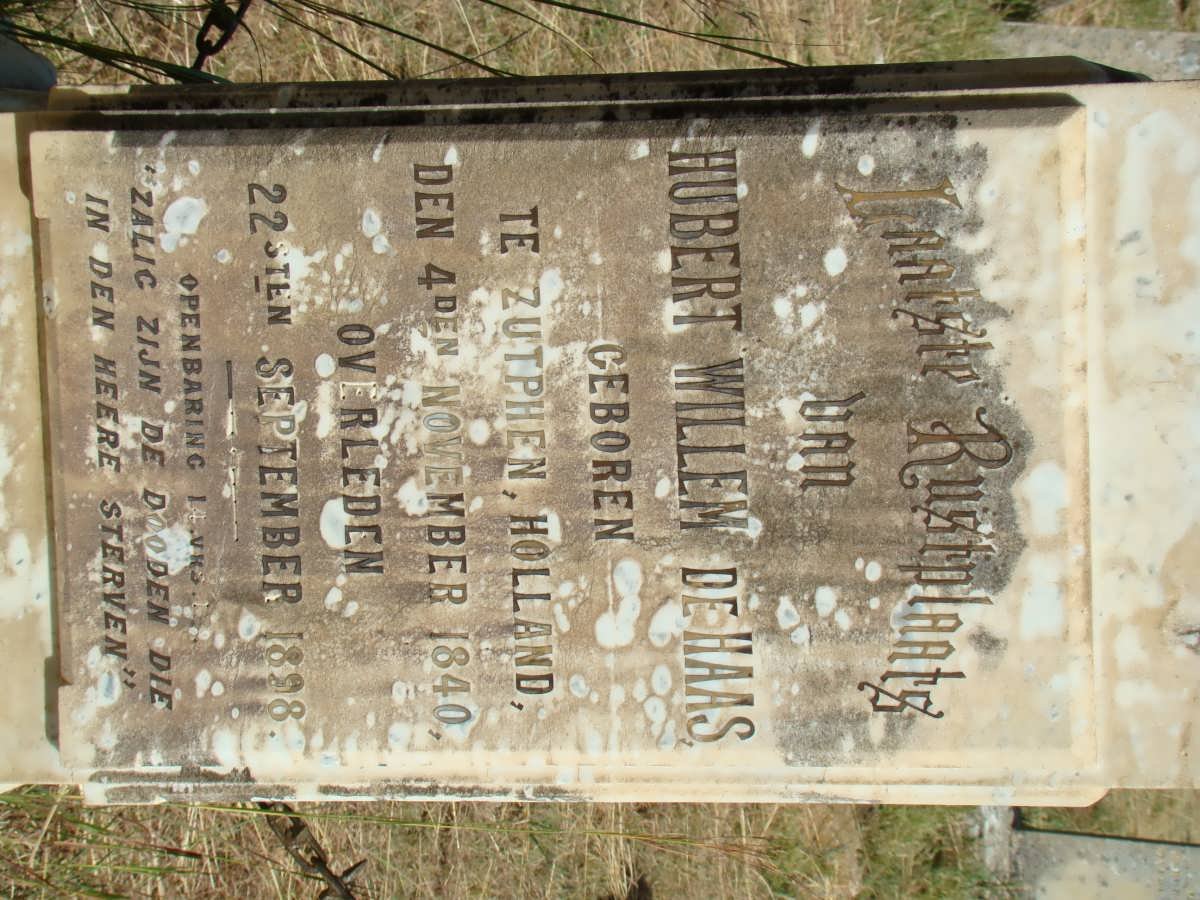 HAAS Hubert Willem, de 1840-1898