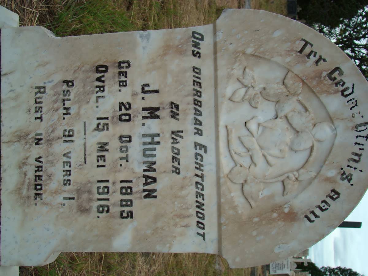 HUMAN J.M. 1885-1916