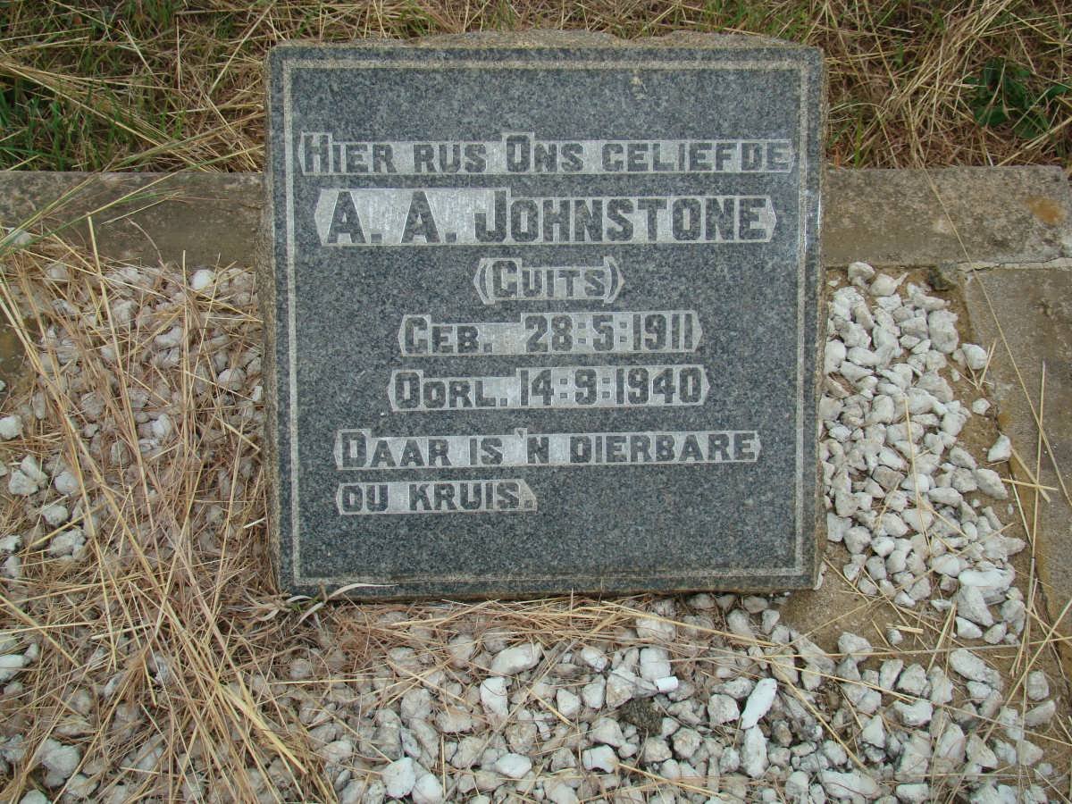 JOHNSTONE A.A. nee GUITS 1911-1940