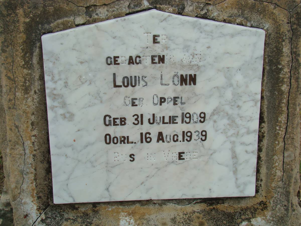 LONN Louis nee OPPEL 1909-1939