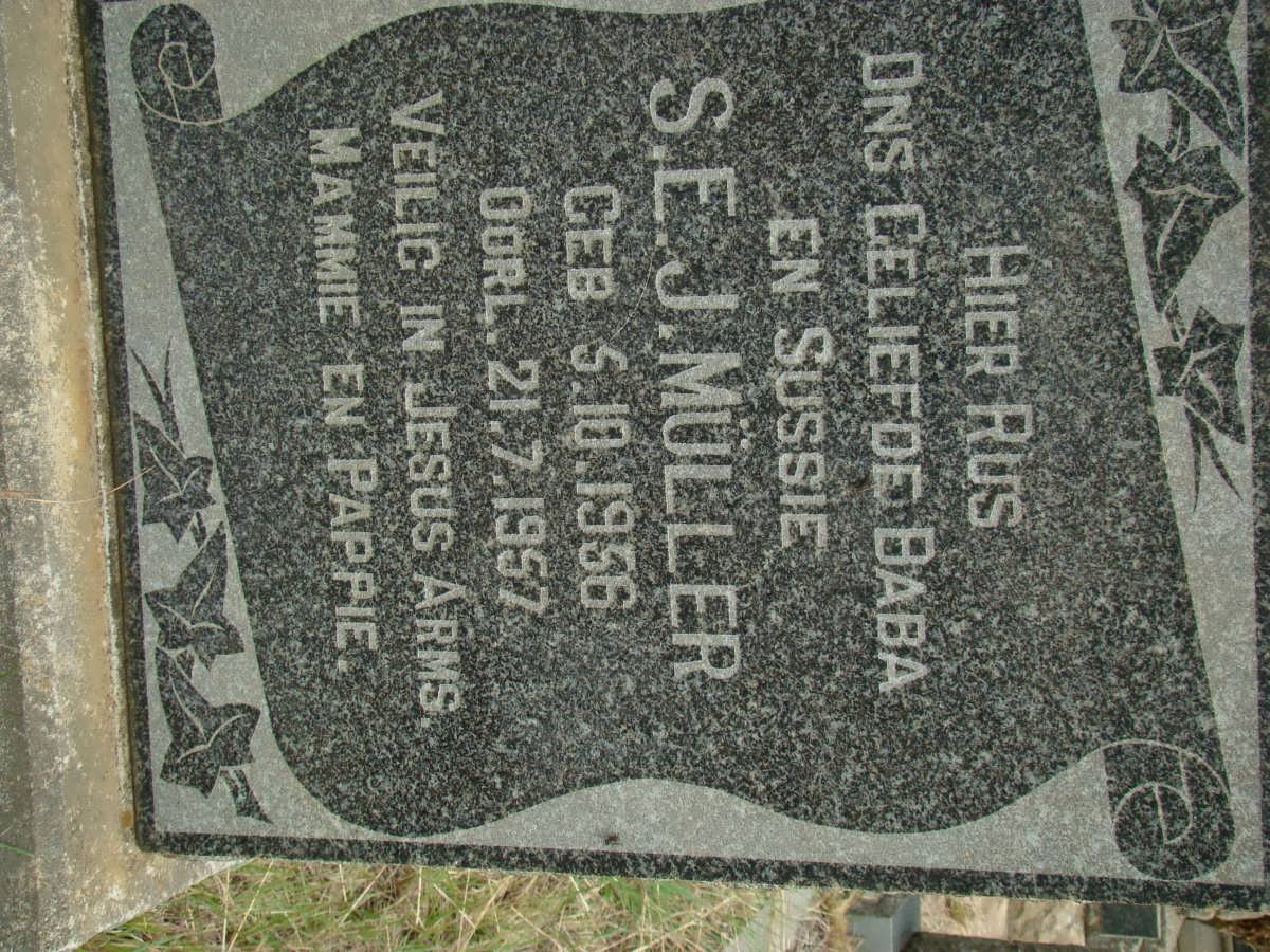 MULLER S.E.J. 1956-1957