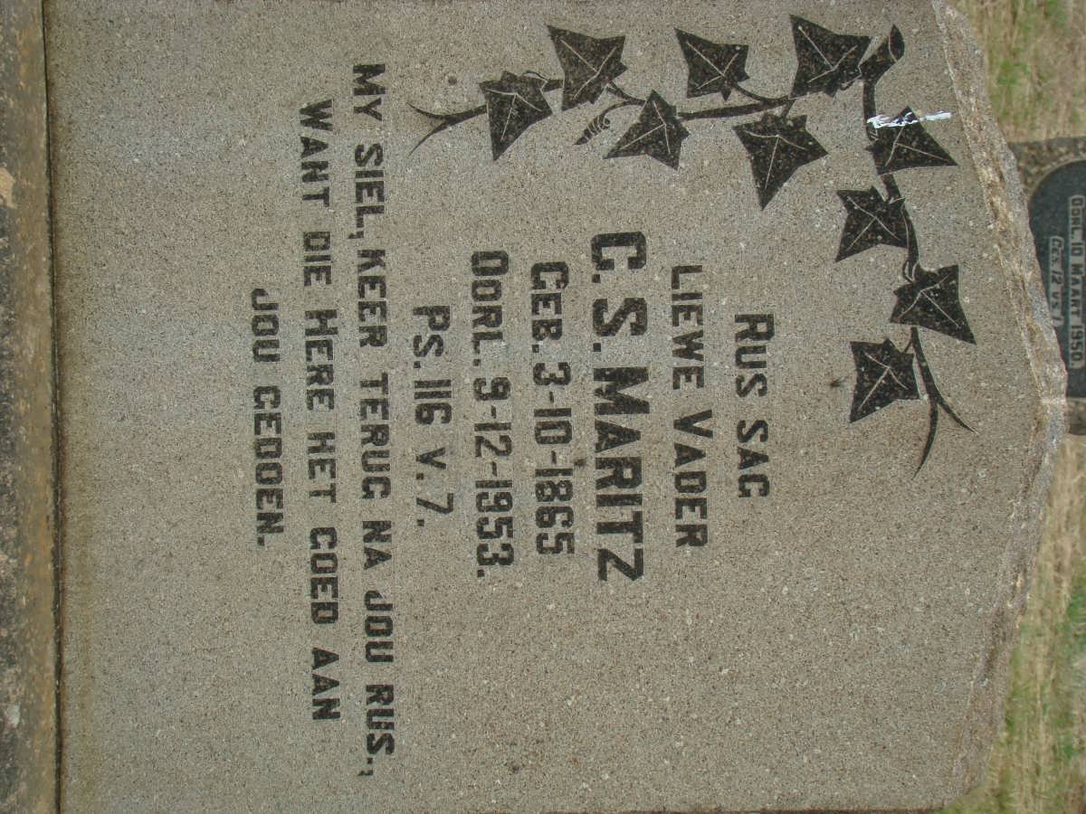 MARITZ C.S. 1865-1953