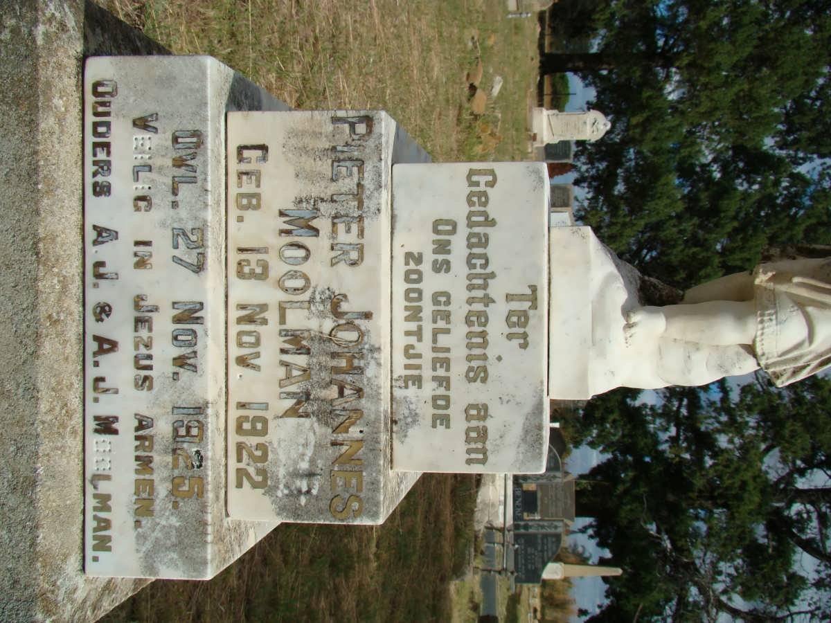 MOOLMAN Pieter Johannes 1922-1925