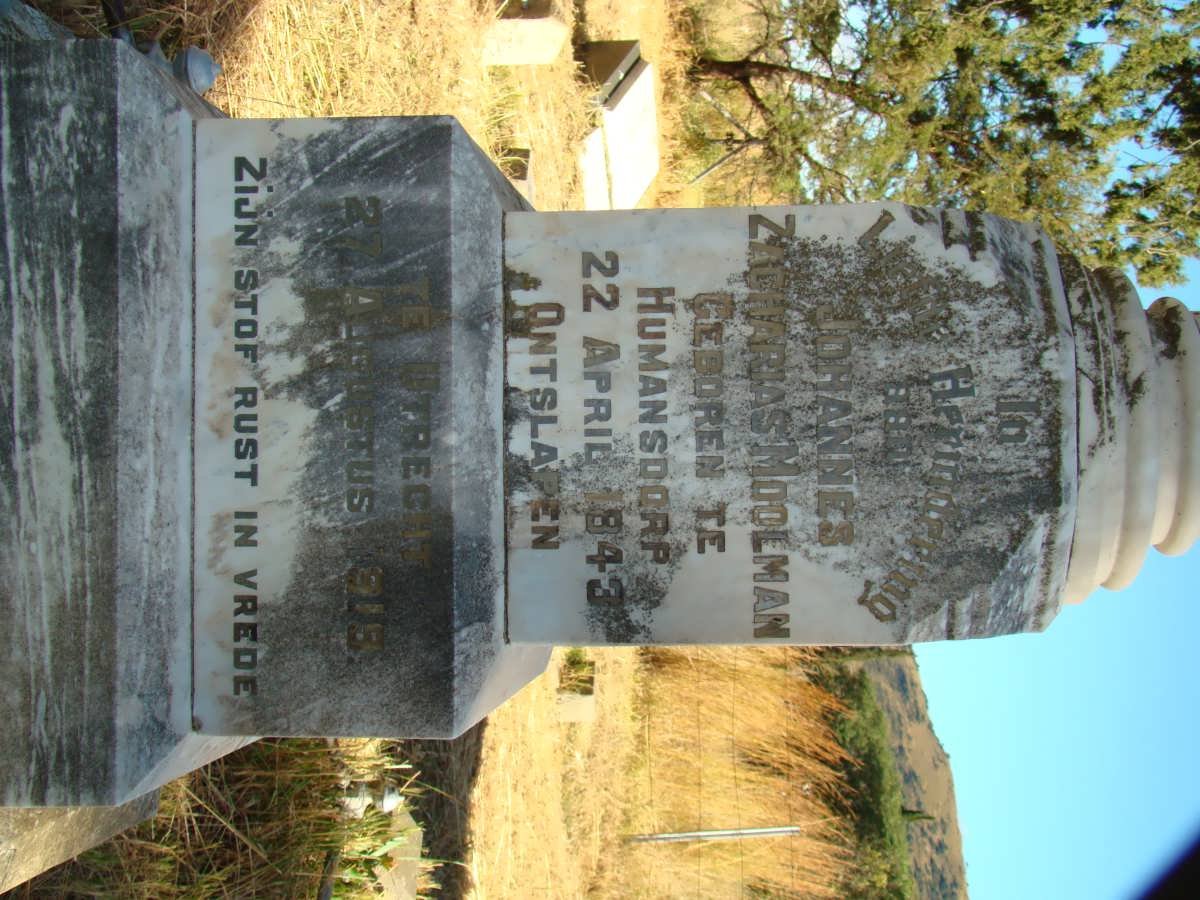 MOOLMAN Johannes Zacharias 1843-1909