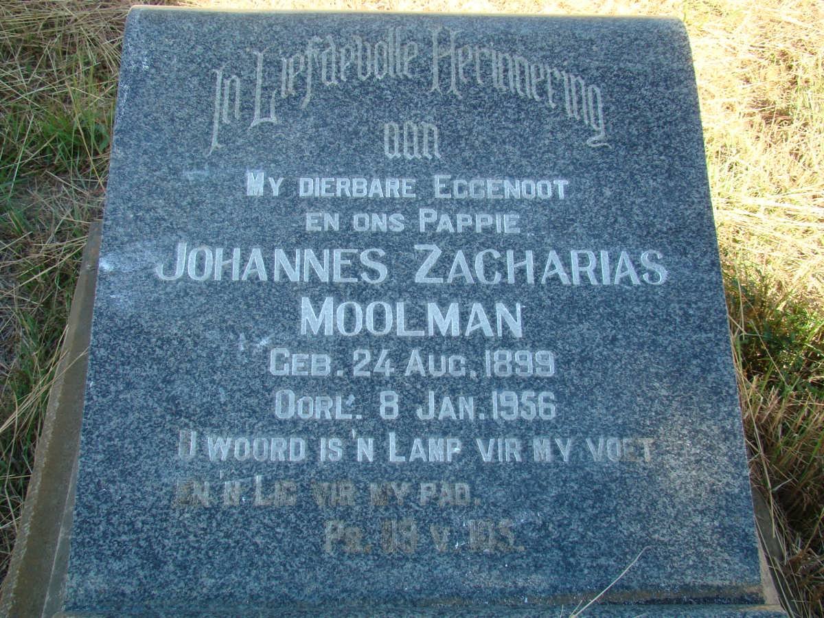 MOOLMAN Johannes Zacharias 1899-1956