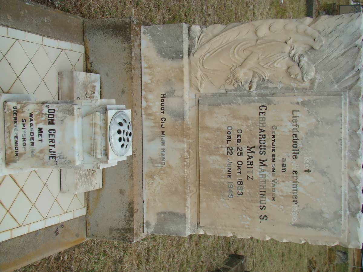 MARITZ Gerhardus Marthinus S. 1883-1948